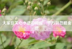 大家在关心水逆的时候，千万别忽略金逆