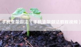 手机支架做法（手机支架做法教程视频）