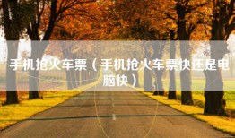 手机抢火车票（手机抢火车票快还是电脑快）