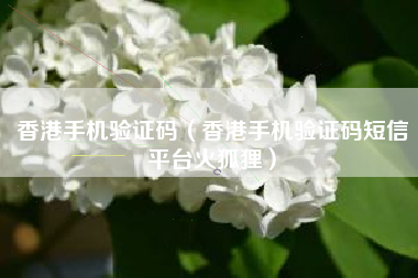 香港手机验证码（香港手机验证码短信平台火狐狸）